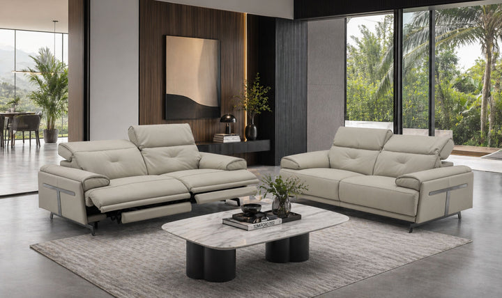 Jennifer Italia Dolce Vita Leather Power Reclining Living Room Set