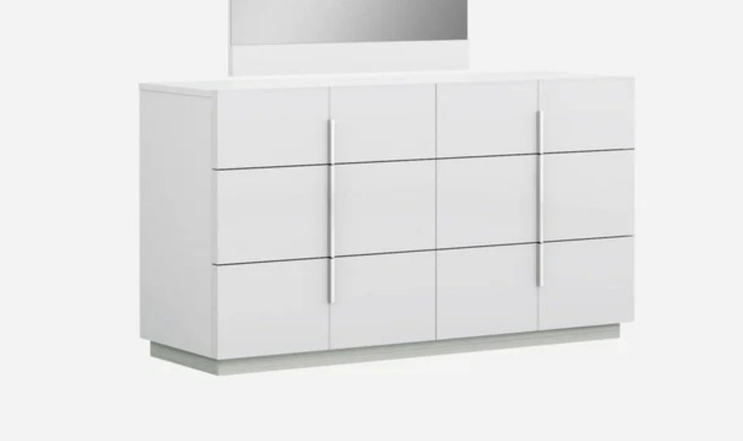 Jennifer Italia Ellica 6 Drawers Wooden Dresser In White