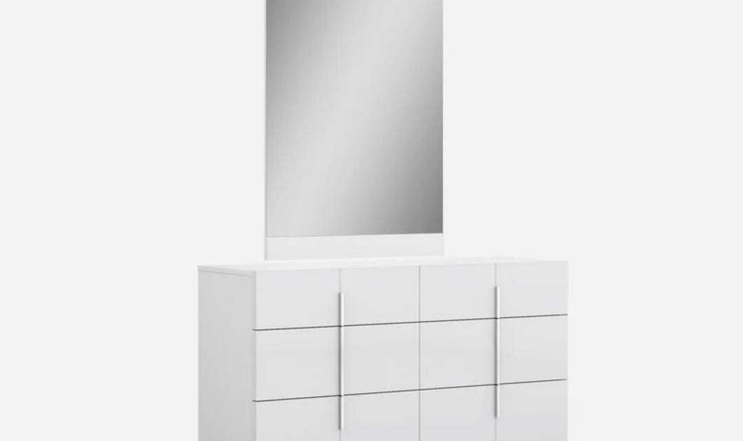 Jennifer Italia Ellica 6 Drawers Wooden Dresser In White
