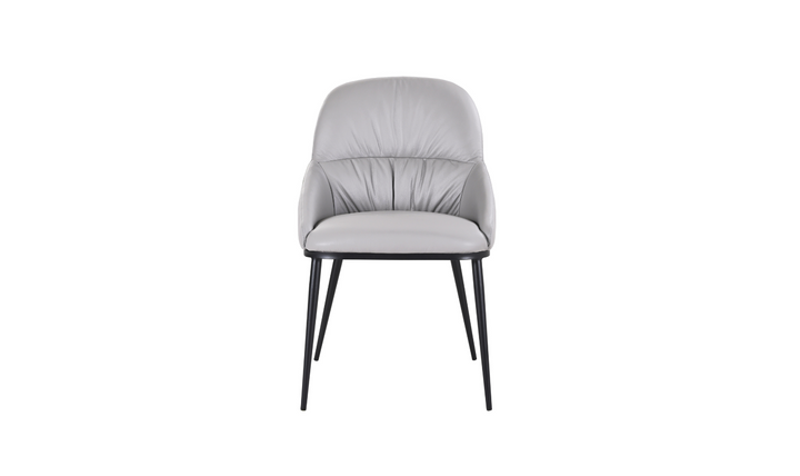 Jennifer Italia Kora Leather Chair With Metal Legs