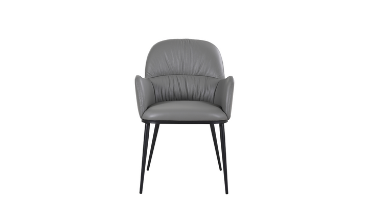 Jennifer Italia Kora Leather Chair With Metal Legs