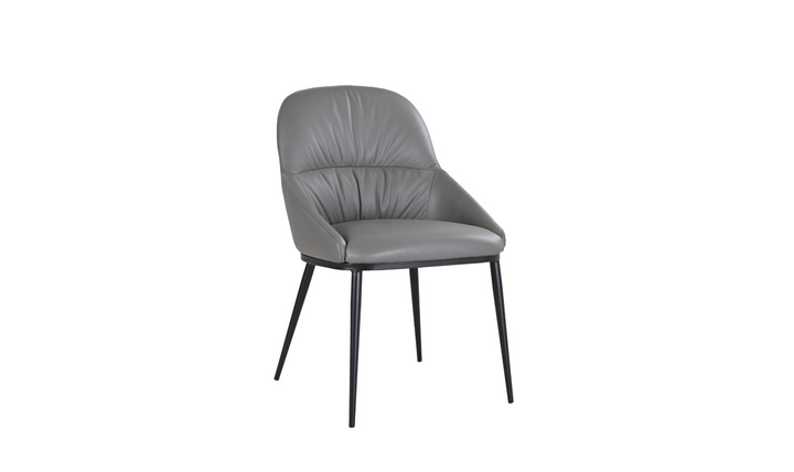 Jennifer Italia Kora Leather Chair With Metal Legs