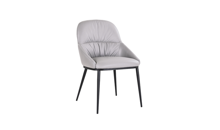 Jennifer Italia Kora Leather Chair With Metal Legs