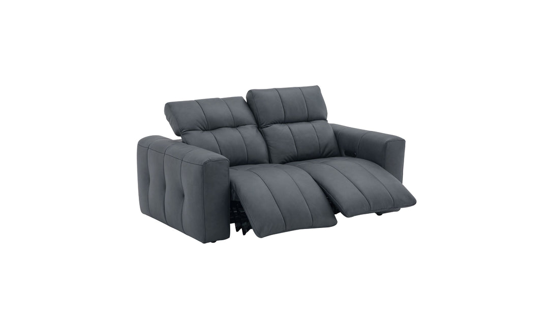 Jennifer Italia Prescott Leather Power Reclining Sofa Set with USB Ports