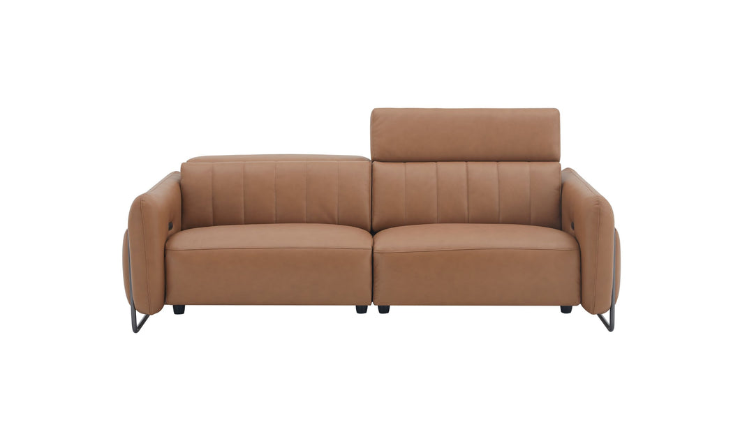 Jennifer Italia President Power Reclining Leather Sofa with USB Port