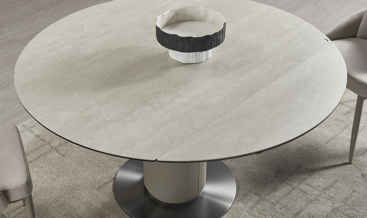 Jennifer Italia Togo Dining Set with 2 Extendable Leaf Table