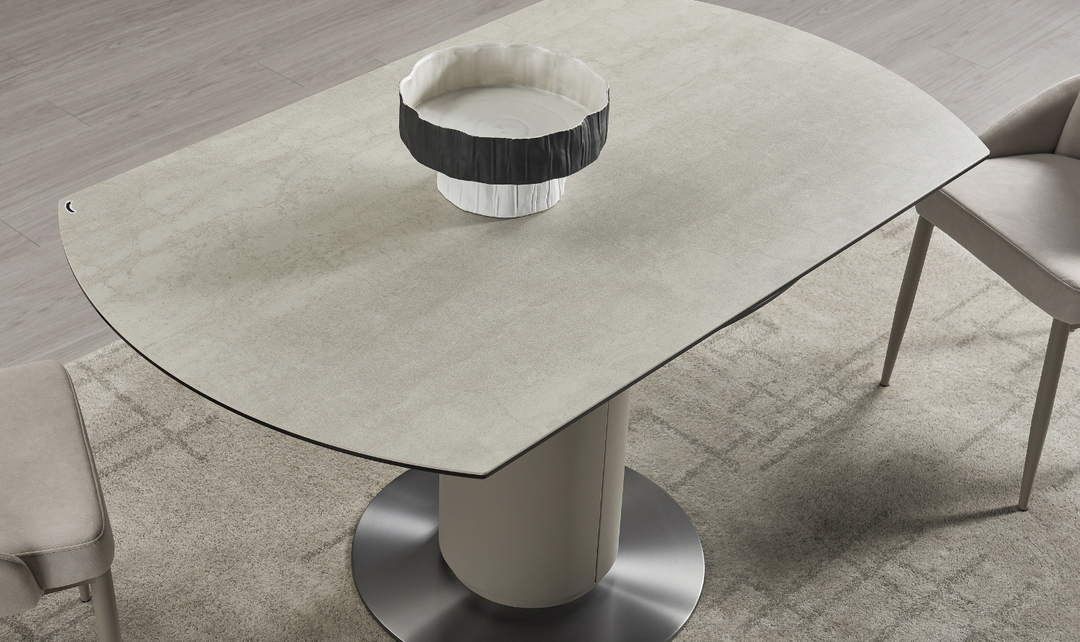 Jennifer Italia Togo Dining Set with 2 Extendable Leaf Table