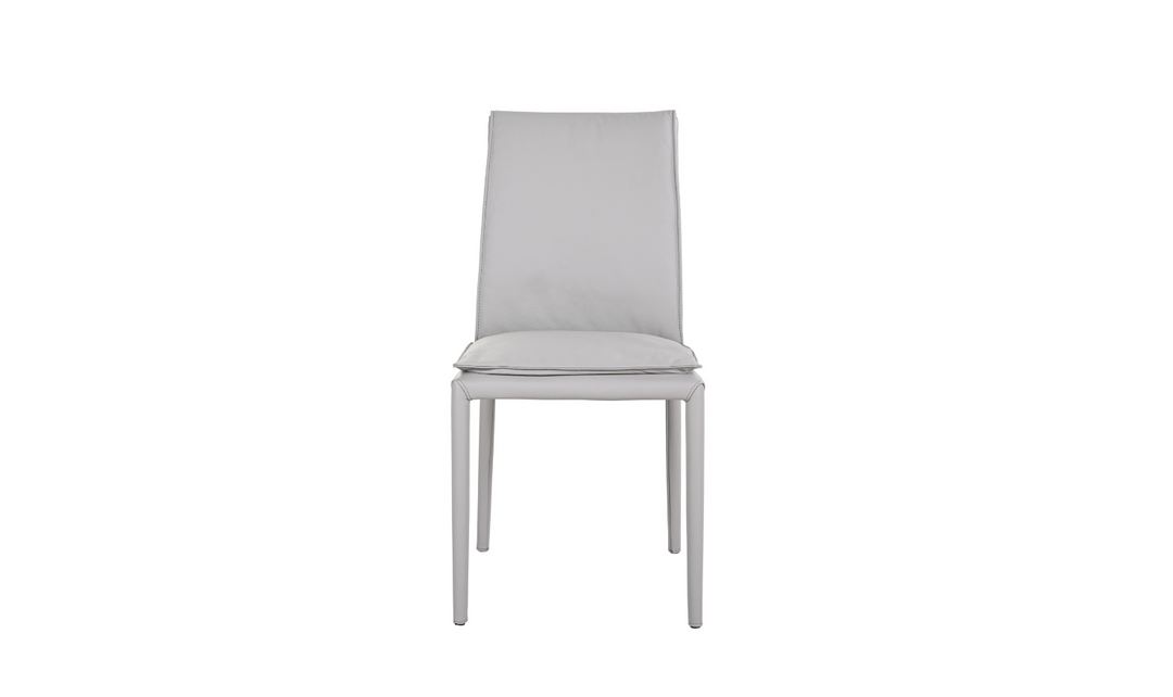 Jennifer Italia Togo Leather Dining Chair With Metal Legs (Set of 2)-jennifer furniture