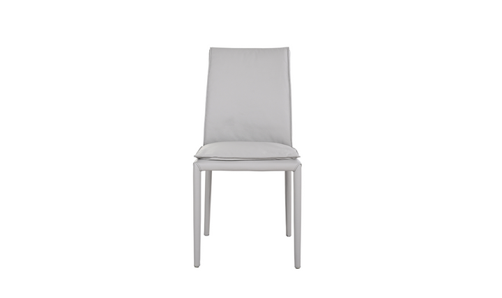 Jennifer Italia Togo Leather Dining Chair With Metal Legs (Set of 2)-jennifer furniture