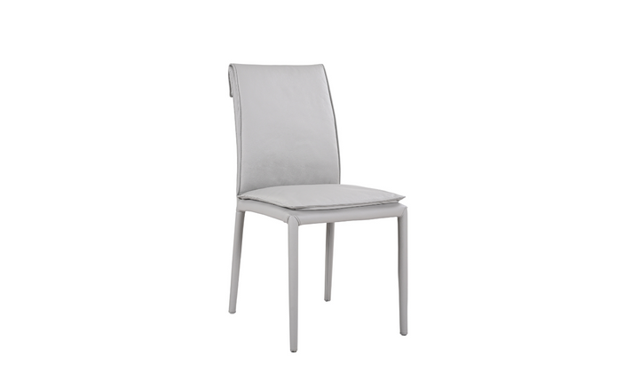 Jennifer Italia Togo Leather Dining Chair With Metal Legs (Set of 2)-jennifer furniture