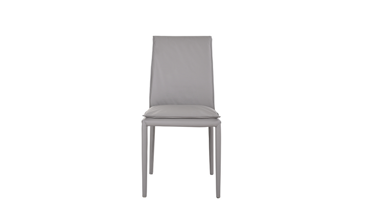 Jennifer Italia Togo Leather Dining Chair With Metal Legs (Set of 2)