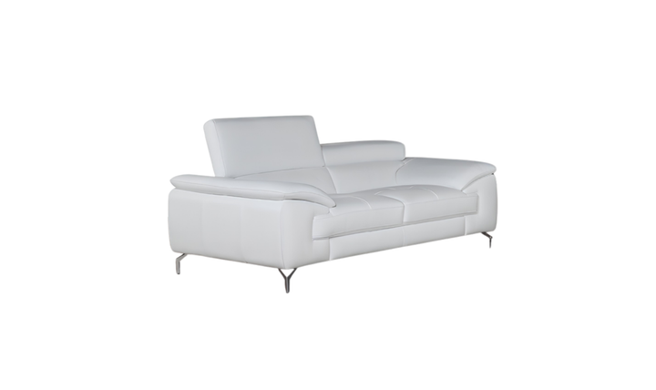 Jennifer Italia Vision Leather Loveseat with Adjustable Headrest - Jennifer Furniture