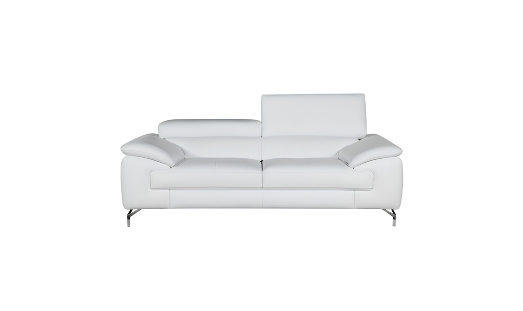 Jennifer Italia Vision Leather Loveseat with Adjustable Headrest - Jennifer Furniture