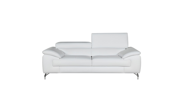 Jennifer Italia Vision Leather Loveseat with Adjustable Headrest - Jennifer Furniture