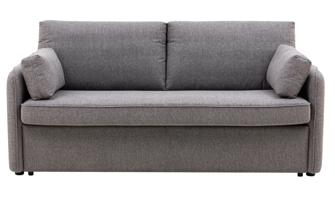 Jennifer Smart Gray Queen Sleeper Sofa With Memory Foam Mattress
