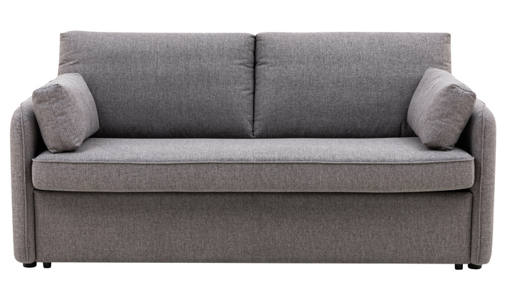 Jennifer Smart Gray Queen Sleeper Sofa With Memory Foam Mattress