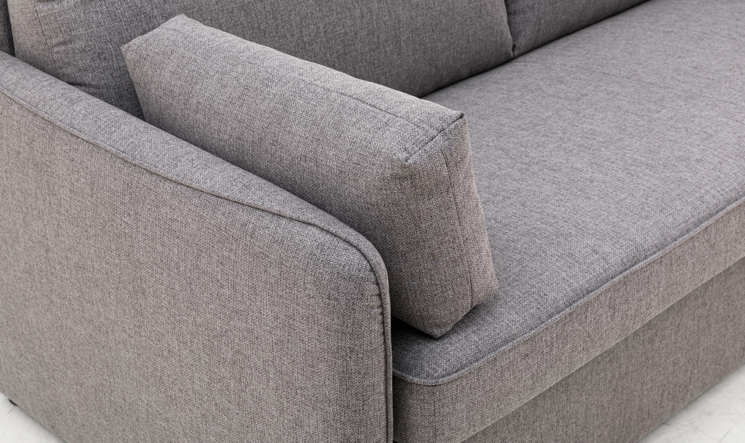 Jennifer Smart Gray Queen Sleeper Sofa With Memory Foam Mattress