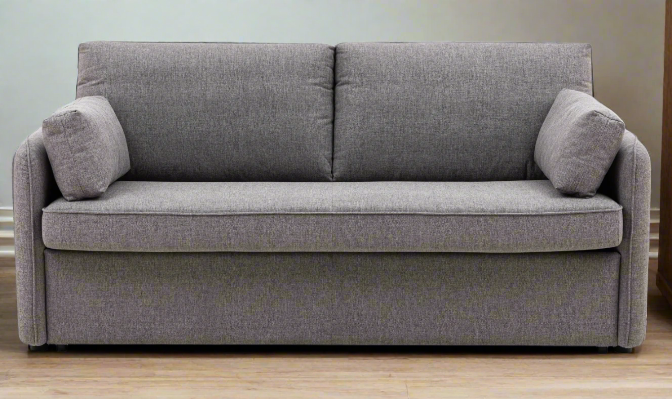 Jennifer Smart Gray Queen Sleeper Sofa With Memory Foam Mattress