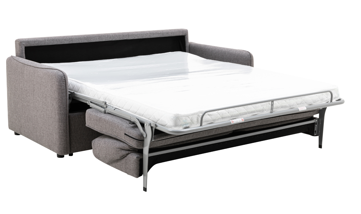 Jennifer Smart Gray Queen Sleeper Sofa With Memory Foam Mattress