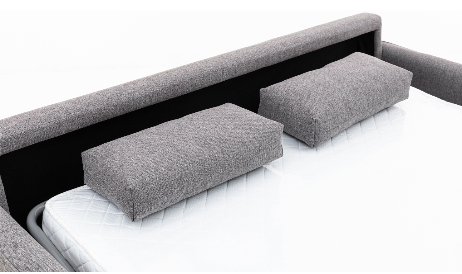 Jennifer Smart Gray Queen Sleeper Sofa With Memory Foam Mattress