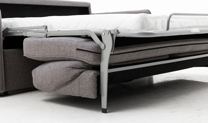 Jennifer Smart Gray Queen Sleeper Sofa With Memory Foam Mattress