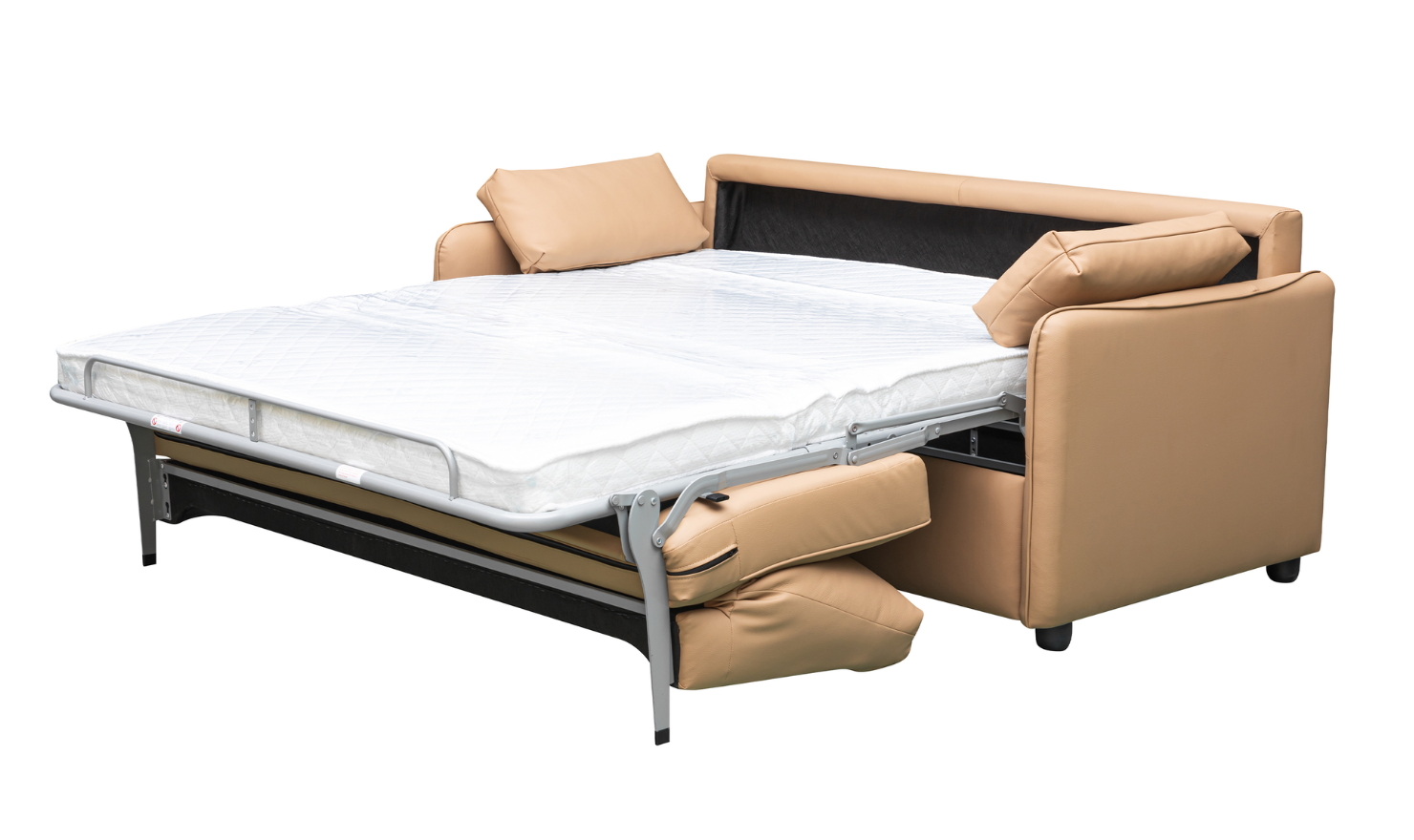 Jennifer Smart 2-Seater Leather Queen Sleeper Sofa