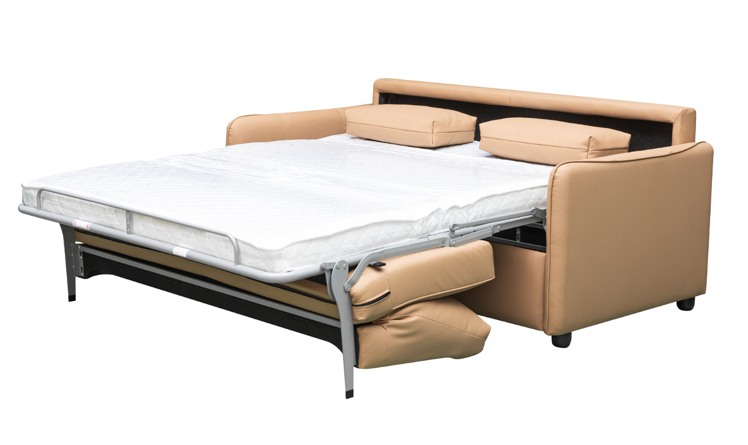 Klaussner Jennifer Smart 2-Seater Leather Queen Sleeper Sofa