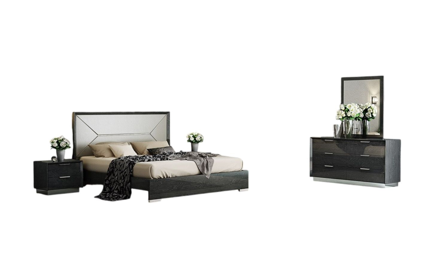 Jennifer Italia Monte Leone King/Queen Size Bed Bedroom Set