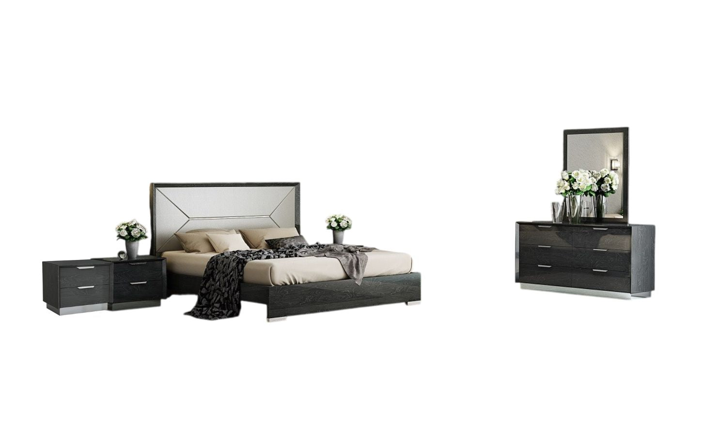 Jennifer Italia Monte Leone King/Queen Size Bed Bedroom Set