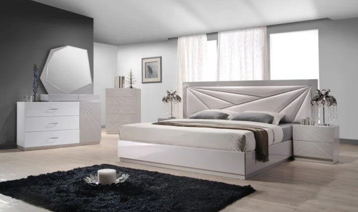 Jennifer Italia Brio Platform Bed (King/Queen)-Jennifer Furniture