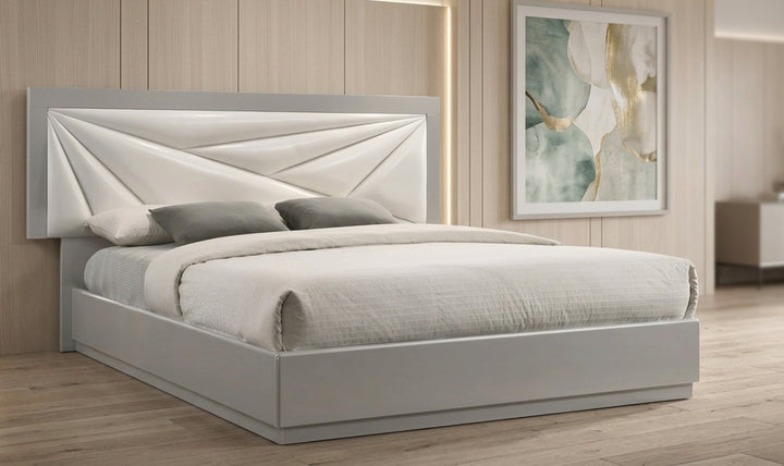 Jennifer Italia Brio Platform Bed (King/Queen)-Jennifer Furniture