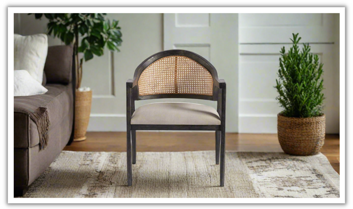 Universal Furniture Modern Dexter Black Accent Chair with Onyx Finished Frame