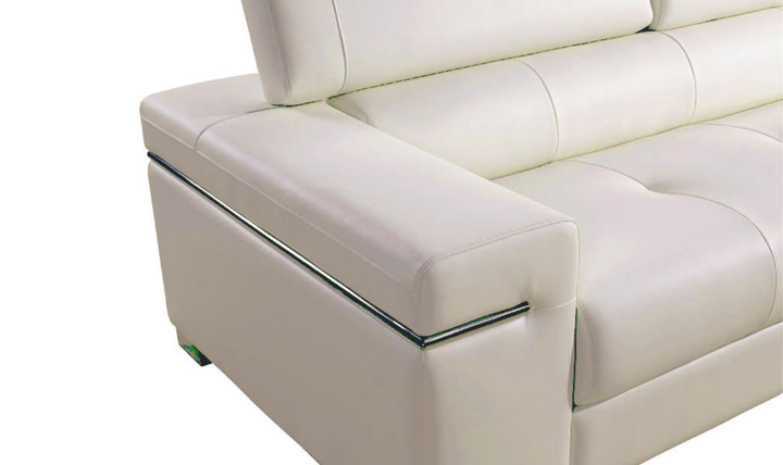 Jennifer Italia Improviste 3-Seater Leather Sofa with Adjustable Headrest