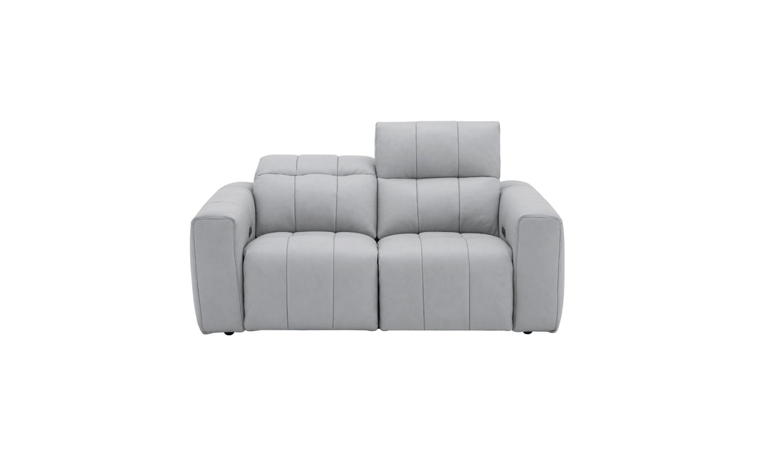 Jennifer Italia Prescott Leather Power Reclining Sofa Set with USB Ports