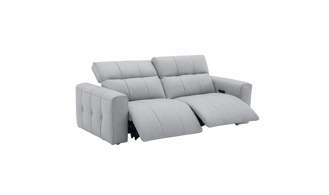 Jennifer Italia Prescott Leather Power Reclining Sofa Set with USB Ports