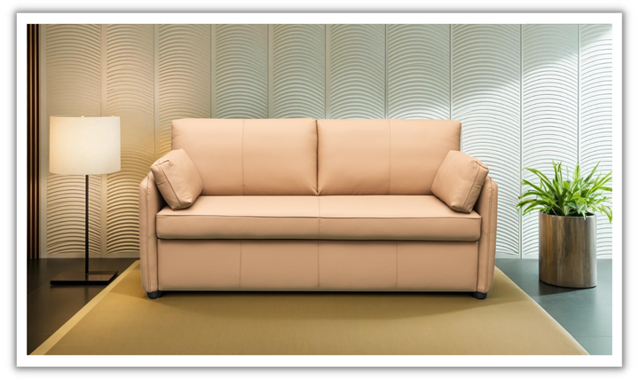 Klaussner Jennifer Smart 2-Seater Leather Queen Sleeper Sofa