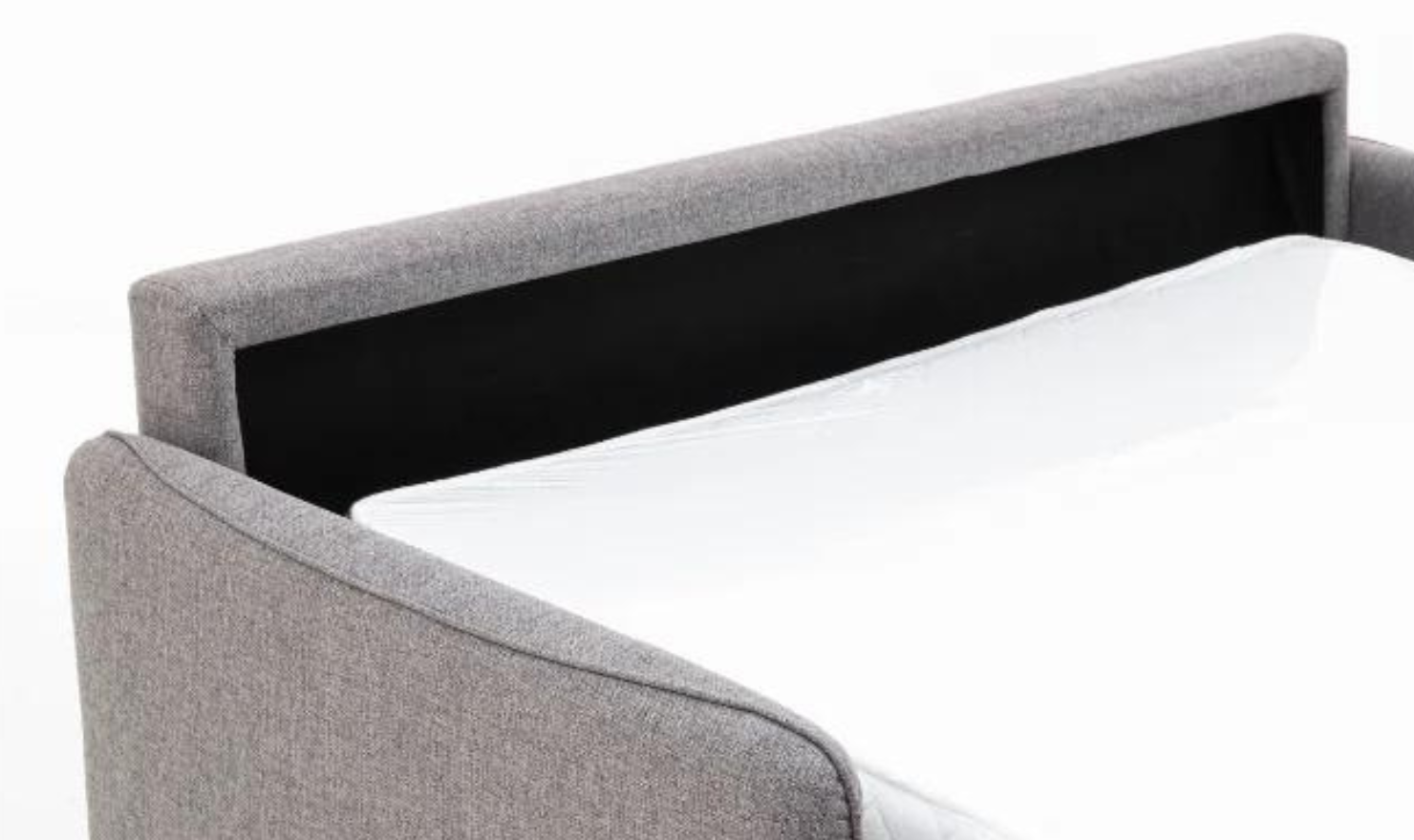 Jennifer Smart Gray Queen Sleeper Sofa With Memory Foam Mattress