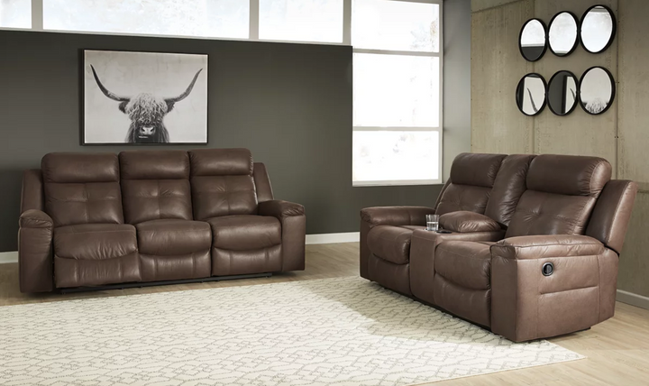 Jesolo Leather Recliner Living Room Set