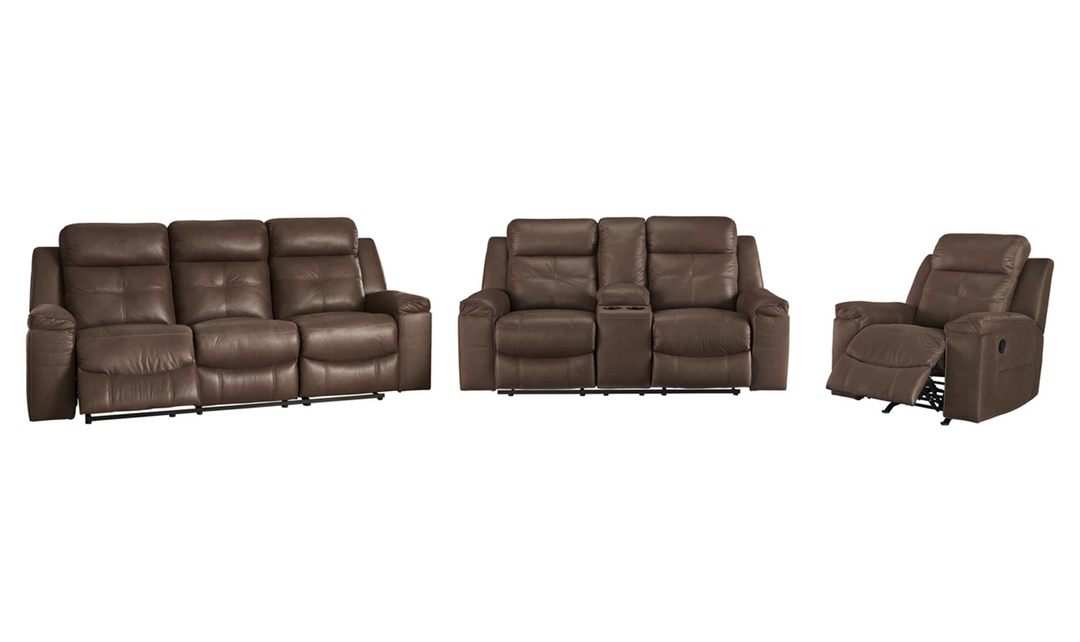 Jesolo Leather Recliner Living Room Set
