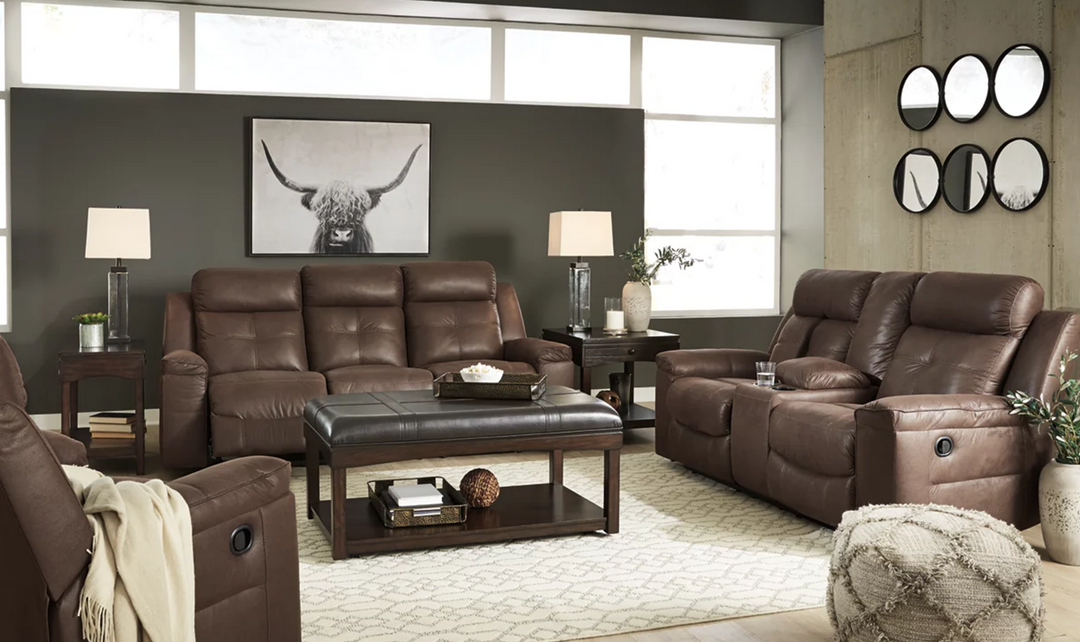 Jesolo Leather Recliner Living Room Set