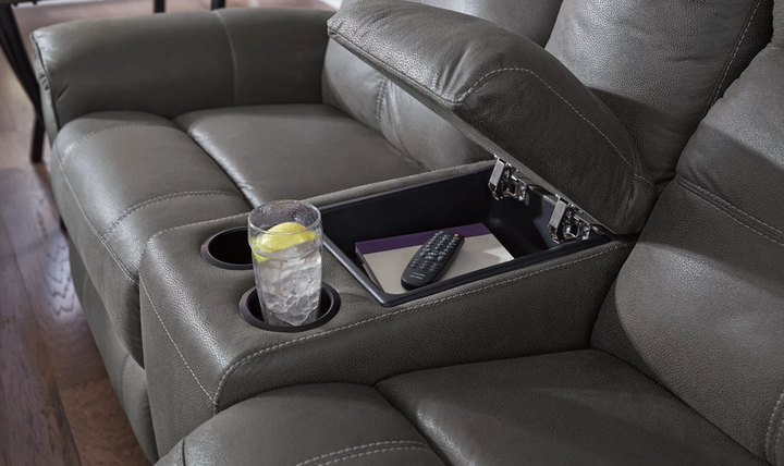 Modern Heritage Jesolo Leather Recliner Living Room Set