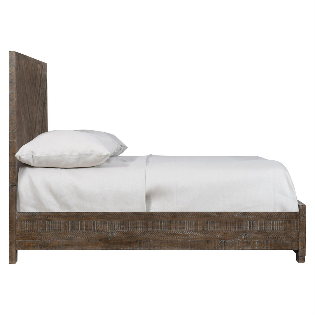 Bernhardt Fuller Wood Panel Bed with Sable Brown Finish