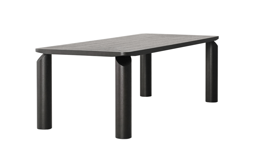 Klaussner LINEA Dining Table in Smoke Black