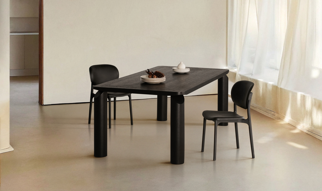 Klaussner LINEA Dining Table in Smoke Black-Jennifer Furniture