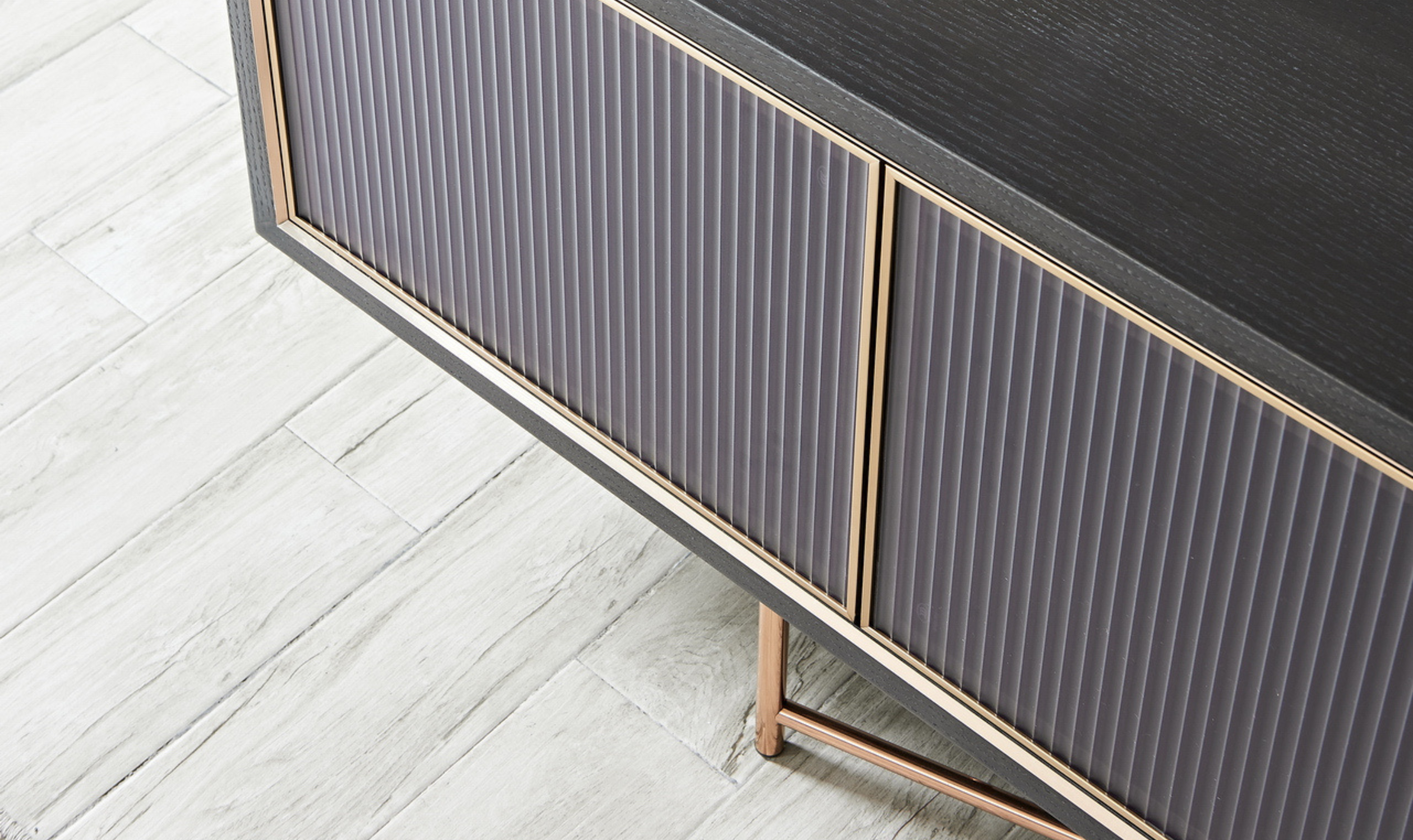 Klaussner Armadio Black Sideboard Cabinet in Wood
