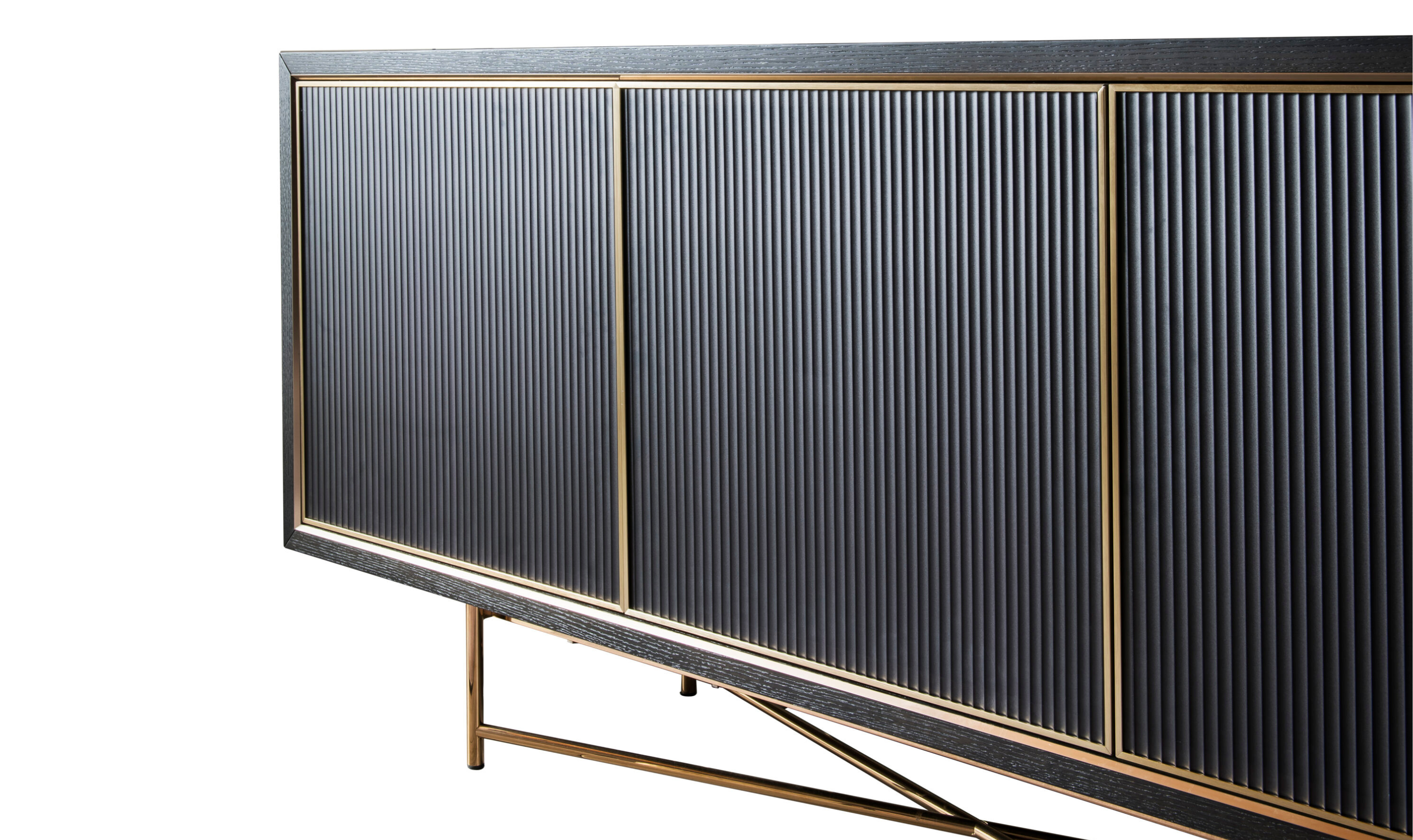 Klaussner Armadio Black Sideboard Cabinet in Wood