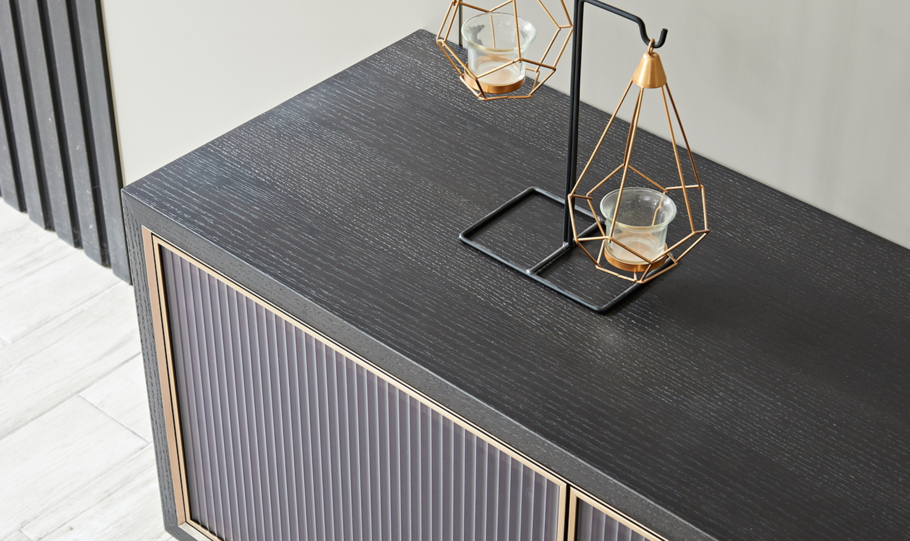 Klaussner Armadio Black Sideboard Cabinet in Wood