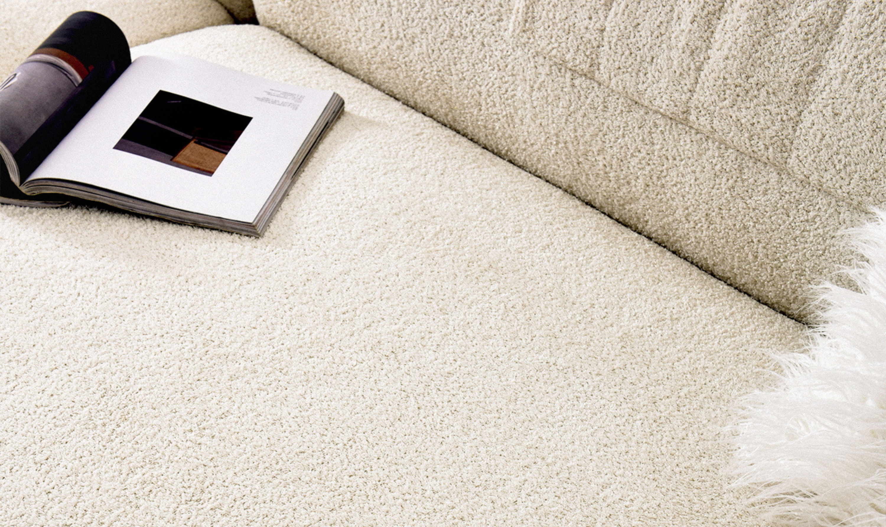 Klaussner Accordo Cream Fabric Sofa-Jennifer Furniture