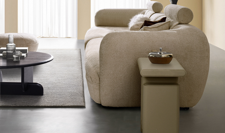 Klaussner Accordo Cream Fabric Sofa