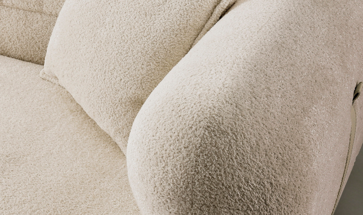 Klaussner Accordo Cream Fabric Sofa